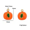 Acero Inoxidable Sólido Colgante de Fruta con Goteo de Aceite Accesorios para Joyería DIY Colgante de Calabaza Hongo Fresa