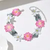 Gargantilla Floral Bordada en 3D para Mujer, Cadena de Cuello de Flores Coloridas Vintage Francesa de Moda, Joyería Decorativa