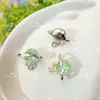 Moca de Colores con Colgante de Planeta Luna Estrella Pulsera de Cuentas Hecha a Mano DIY Pendientes Collar Accesorios de Joyería