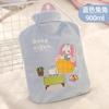 Bolsa de agua caliente con inyección de agua, lindo calentador de manos de peluche grueso a prueba de explosiones, compresa caliente para estudiantes, bolsa de agua caliente para el vientre en invierno