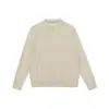 Ropa Vintage Yidao Otoño 2026 Nuevo Suéter de Punto de Manga Larga Estilo Old Money para Hombre, Suéter a Rayas de Color Sólido Estilo Americano con Cuello Polo