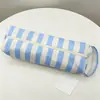 Bolsa de almacenamiento de secador de pelo a rayas transfronteriza, bolsa de almacenamiento de viaje portátil de gran capacidad para secadores de pelo y rizadores, venta al por mayor