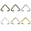 Fecho Triangular para Joias DIY, Fecho para Bolsa, Fecho Plano, Conector de Argola, Pingente para Colar DIY, Acessórios de Ferro Metálico