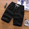 Verão novas calças masculinas japonesas de algodão e linho calções casuais shorts grandes shorts calças de praia finos masculinos