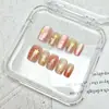 Pegatinas de Uñas Diamantadas Estilo Cat-Eye de Gama Alta, 10 Piezas, Piezas de Uñas Versátiles y Codificadas, Uñas Portátiles Hechas a Mano con Estilo Estéreo 3D