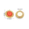 Joyería Transfronteriza Collar Sencillo Colgante Accesorios para Mujer Sol Sonriente Cadena para Suéter Colgante Acero Inoxidable Joyería Versátil
