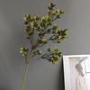Flores artificiais de clematis dourado e ameixeira Su para decoração de casa, modelo, hotel, fotografia de casamento, conjunto de adereços, atacado