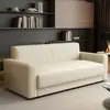 Sofá de Oficina Simple Moderno de Negocios Sala de Estar Recepción Ocio Sofá de Tres Plazas de Cuero con Forma de Garra de Gato Combinación con Mesa de Café