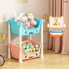 Carrinho de macarons de alto valor Rack de armazenamento multicamada Brinquedos infantis Armazenamento de piso Estante doméstica Lanches móveis