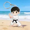 Colgante acrílico para mochila de anime Conan estudiante, llavero, caricatura, para fans más jóvenes, parejas, colegas y amigos