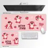 Mouse Pad de Urso Morango Desenho Animado Anime Mat Grande Matéria-Prima de Alta Qualidade Mouse Pad Tapete para Mesa de Computador