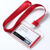 Tarjeta de trabajo Dezhi, juego de tarjetas de pecho, tarjeta de trabajo colgante, cuerda colgante, tarjeta de fábrica, certificado, tarjeta de trabajo, tarjeta de personal, tarjeta de pecho de doble color de la empresa