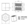 Aço Inoxidável 304 Espessado Rosca Interna Dupla Hexagonal Reta Junta de Topo com Rosca Interna 1/2 Polegada 3/4 Polegada 1 Polegada