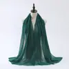 Cachecol de Bolhas Popular Transfronteiriço para Mulheres 2025 Novo Cachecol de Cor Sólida Cachecol Xale Decorativo Quente da Moda Fabricante Atacado