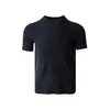 Camiseta de Manga Corta para Hombre, Verano, Deportes al Aire Libre, Mezcla de Lana Lyocell, Amigable con la Piel, Transpirable, Absorbe la Humedad, Secado Rápido 11983