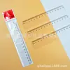 Régua Transparente Ondulada com Linhas Onduladas, 15cm/20cm Régua Plástica Multifuncional para Desenho, Papelaria para Estudantes Atacado