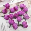DIY simulación Rosa Capullo de Té pequeño hueso capullo de flor Guirnalda caja de dulces ramillete flor decorativa flor de seda producción de pulsera