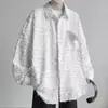 Camisa Xadrez Solta de Manga Longa Masculina Primavera e Outono Estilo Hong Kong Marca Tendência Street Style de Alta Qualidade Fresco Bonito Tamanho Grande Casual Jaqueta Masculina