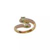 Bem-vindo ao Ano do Coelho! Anel cobra de diamante para mulheres, luxo leve, anel aberto de alta qualidade, joia de personalidade do ano zodiacal