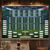 Calendário de Futebol 2026 Pintura Decorativa Tema Futebol EUA-Canadá-México Pôster Decoração para Fãs Bar Restaurante Pintura para Pendurar na Parede