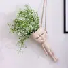 Maceta colgante, maceta suspendida, decoración artística para el hogar, maceta de pared, maceta decorativa creativa para jardín