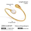 Jieding Anillo Pulsera de Acero de Titanio y Piedra Natural, No se Desvanece, Joyería Popular de Venta Transfronteriza, Accesorios de Mano de Acero Inoxidable, Anillo de Piedra Natural