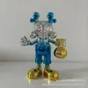 Figura Creativa Electroplateada para Entrada, Adorno Moderno para Sala de Estar, Personaje de Dibujos Animados, Decoración del Hogar de Lujo Ligero para Mesa de Sala de Estar