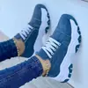 Zapatos de charol de punta fina transfronterizos europeos y americanos de caña baja 2024 Suela gruesa Zapatos deportivos de comercio exterior Fabricante de calzado deportivo para mujer Estilo nuevo Europeo y Americano Venta al por mayor Tallas grandes