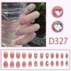 Use unha on-line celebridade ins manicure unha falsa patch cor mudando pêssego diamante decoração ponto diamante destacável dança noiva manicure