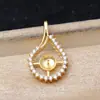 Plata S925 Perla Colgante de 6 Caracteres Accesorios Colgante de Joyería DIY 10-12 Accesorios Base de Perla JG6227