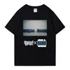 Camiseta de Manga Corta Estampada Transfronteriza Verano Estilo Americano Holgada Cuello Redondo