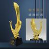 Trofeo creativo chapado en oro, trofeo de aleación personalizado, trofeo de premio anual corporativo personalizado, producción del fabricante del premio Golden Phoenix