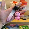 Llavero de oso de color de dibujos animados creativo, colgante de oso dragón con degradado de estrellas, colgante de bolso, máquina expendedora, regalo pequeño, venta al por mayor