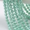 Cuentas Redondas de Flor de 8 mm con Agujero Central, Color Jade Porcelana Vidrio Cristal K9 Ab Sueltas, 64 Facetas para Hacer Correas de Teléfono Cruzadas de Cuentas