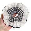 Goma para el pelo de encaje estilo francés con un toque de alta gama, adecuada para coletas bajas y moños, estilo pastoral, diadema de alta elasticidad para mujer