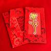 Concha de água ouro rosa moeda de ouro envelope vermelho flor eterna segurando enfeites de flores casamento aniversário amante dia das mães presente