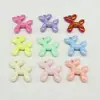 Colgante de perro globo macarrón de colores acrílico UV para llavero DIY, colgante para colgar en el coche con agujero para colgar, cuentas sueltas