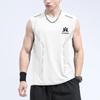 2025 Nueva Camiseta de Tirantes de Seda de Hielo para Hombre Verano Holgada Deportiva Fitness Secado Rápido Sin Mangas Hombro Delgado Camiseta Fina