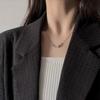 Collar de hueso de serpiente de plata rota de nuevo estilo para mujer, diseño de alta gama, ligero, lujoso, elegante, combina con todo, accesorios de cadena de clavícula al por mayor