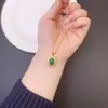 Anel de ouro de areia do Vietnã temperamento retrô diamante pérola renda terno de colar feminino design de luxo leve joias atacado