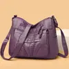 Bolsa Transversal Fashion de 2026, Grande Capacidade, Multi-compartimentos, Bolsa de Ombro Tote Casual para Viagem para Mães de Meia-idade e Idosas