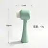 Escova de Limpeza Facial de Silicone com Cerdas Macias Dupla Face Escova Manual de Limpeza Facial para Remover Poros e Cravos Ferramenta Artefato Escova de Limpeza