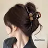 Nuevo clip de tiburón 2026 para otoño e invierno, pinza para el cabello de gran tamaño de alta gama para mujeres con cabello abundante, con diseño de lazo