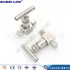 Suministro de férula de instrumento de acero inoxidable 1/4 válvula de aguja