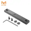 Tira de riel M-LOK11 tipo espina de pez 11 ranuras riel completamente metálico riel de aleación de aluminio