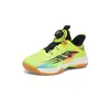 Nuevos zapatos de tenis de mesa y tenis para niños, zapatillas de bádminton para niños y niñas, transpirables, ultraligeras, con hebilla giratoria, zapatillas de entrenamiento profesionales
