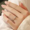 Anillo Estrella Brillante de Diamante para Mujer, Lujo Accesible Diseño de Nicho, Apertura de Moda y Exquisita, Anillo Ajustable, Anillo de Diamante para Boda