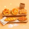 Mini Pan de Simulación Accesorios de Resina Pegamento de Crema para Manualidades Juguetes Comestibles Pegatinas Pasador para el Cabello Crocs Materiales Decorativos Hechos a Mano