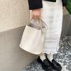 Bolso Simple de Gran Capacidad para Mujeres, Nuevo Bolso Cruzado de Alta Gama, Bolso de Hombro Versátil para Viajeros, Bolso Casual de Cubo para Axila