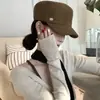 2026 Nuevo Boina de Moda Simple Vintage Personalizada para el Trayecto Diario con Sentido del Diseño, Color Sólido, Estilo Japonés, para Circunferencias de Cabeza Grandes